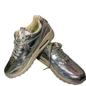 NIKE 47 Ag 8682 Air Silver Leather AIR Chrome
